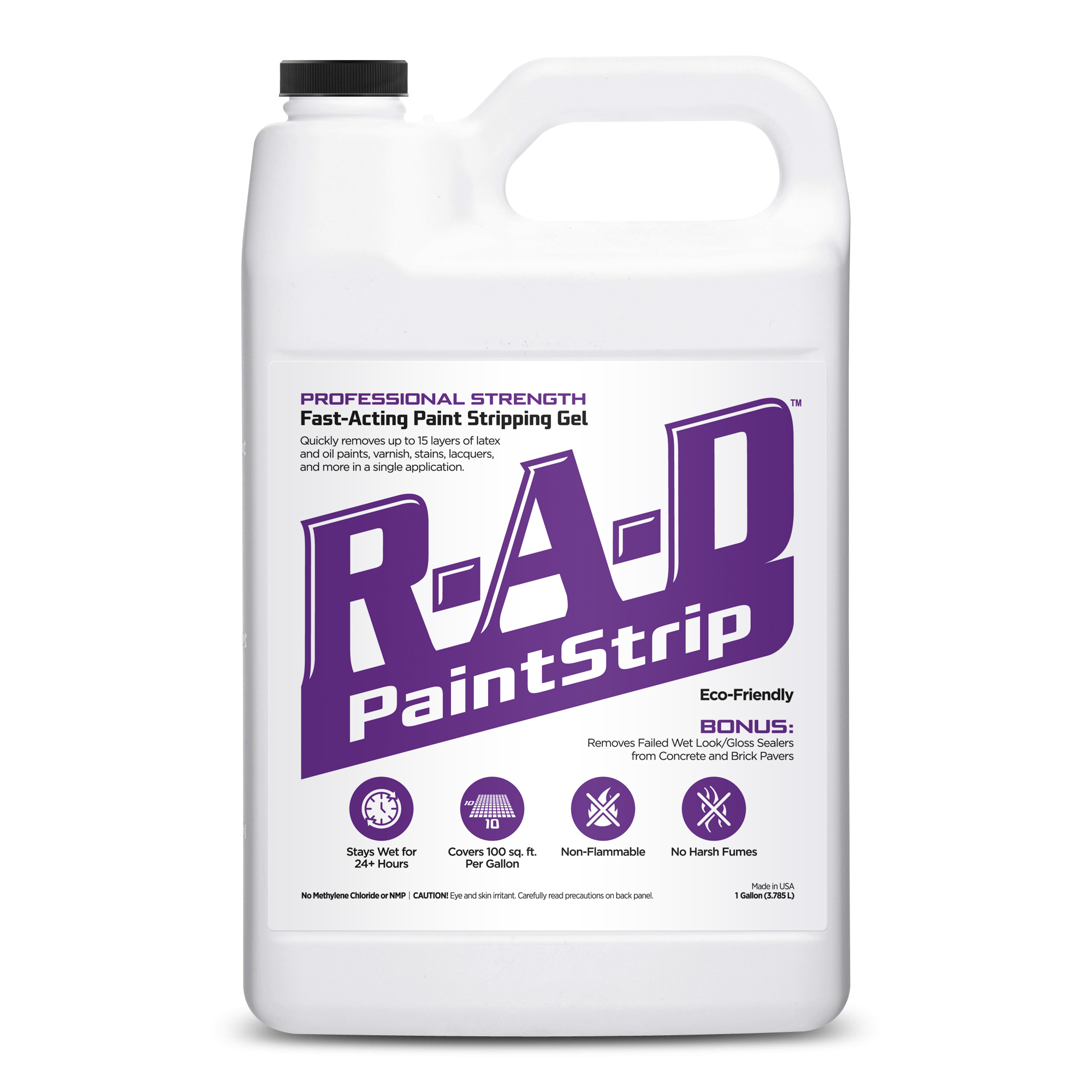 RAD Paint & Concrete/Paver Sealer Stripper 1 Gallon