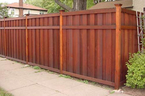wood fence-stain